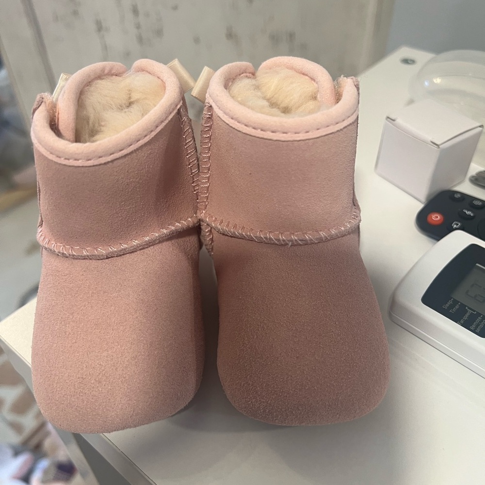UGG Soft Pink Baby Booties